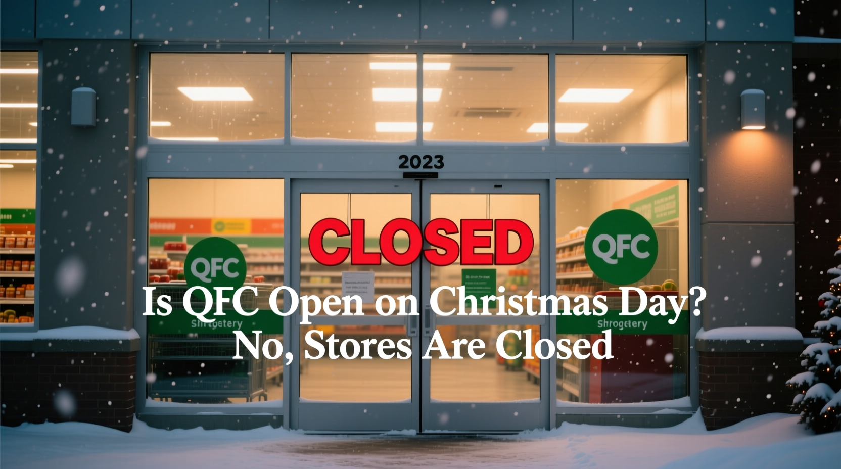 is qfc open on christmas day