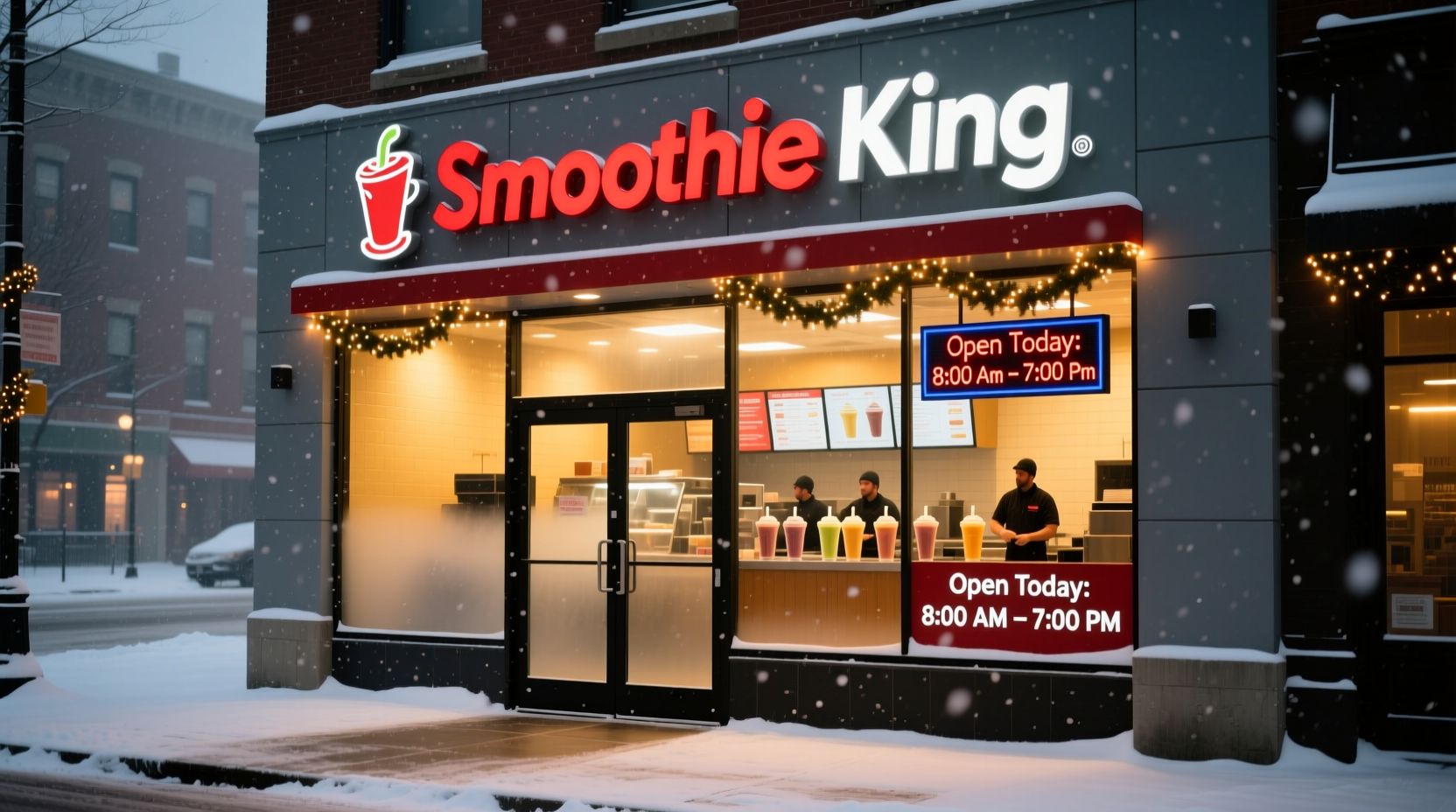 is smoothie king open on christmas