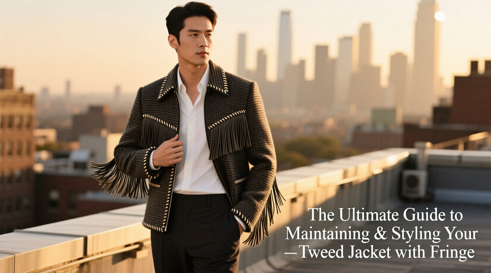the ultimate guide to maintaining and styling your tweed jacket with fringe