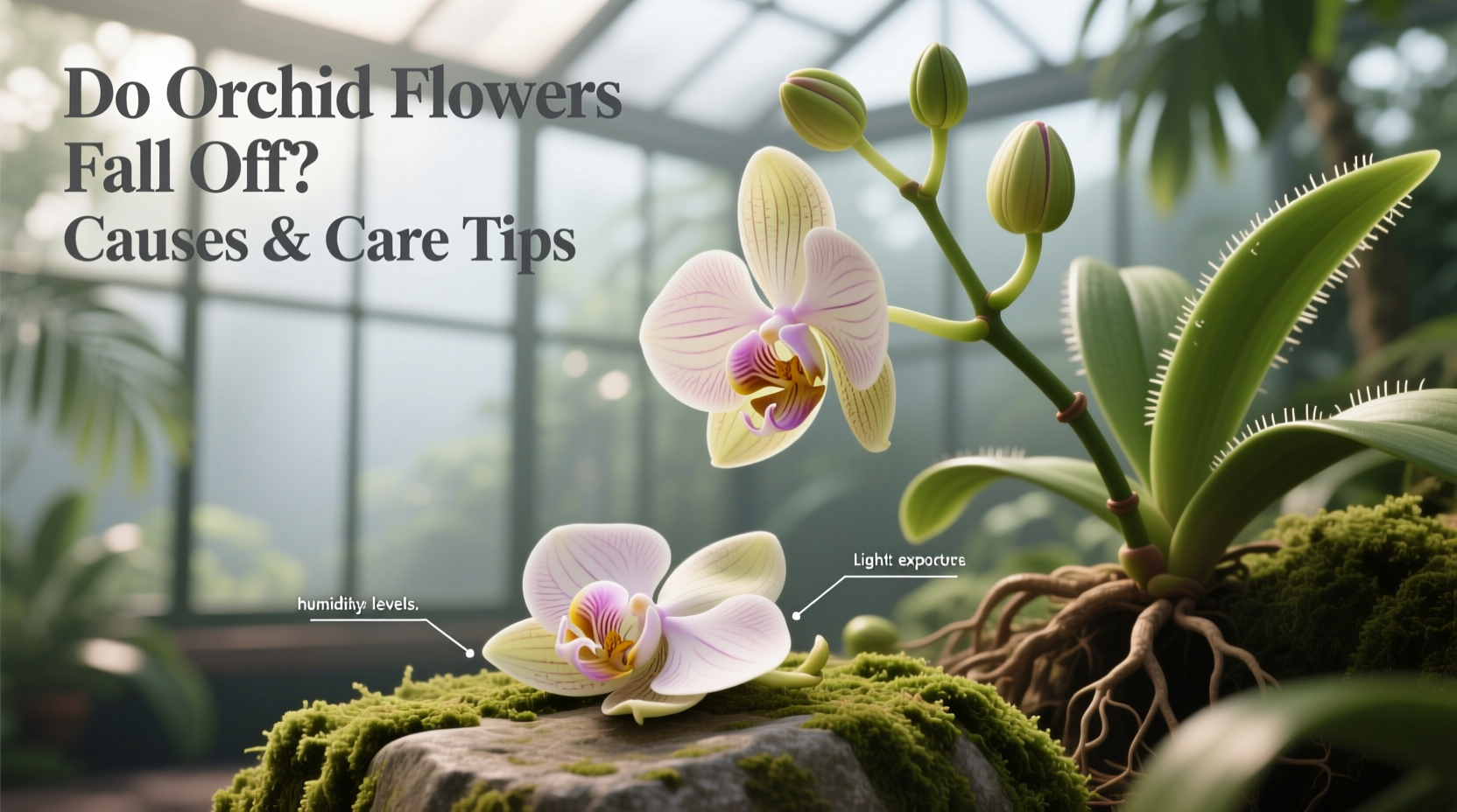 do orchid flowers fall off