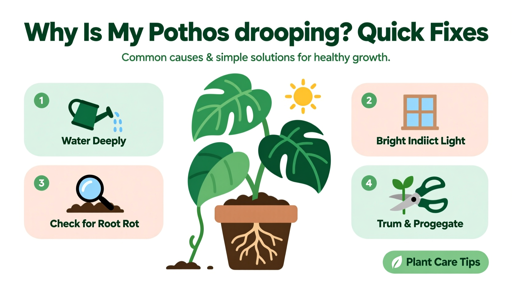 Why Is My Pothos Drooping? Quick Fixes