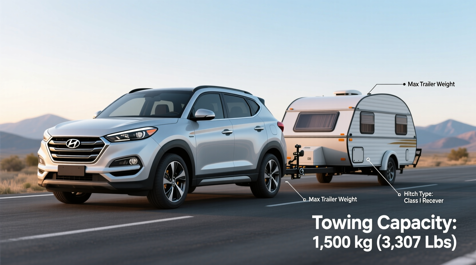 tucson nx4 2025 towing teardrop trailer
