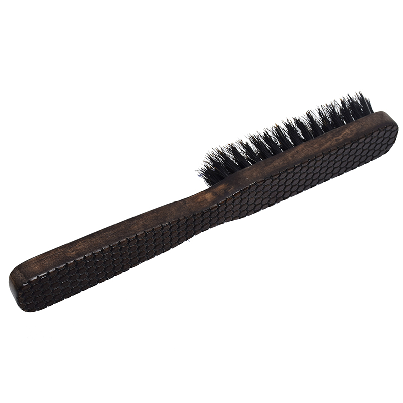 Vintage Boar Bristle Beard Mini Brush Handmade Mustache Pocket portable brush For Men Beard Care beard brush with wooden handle