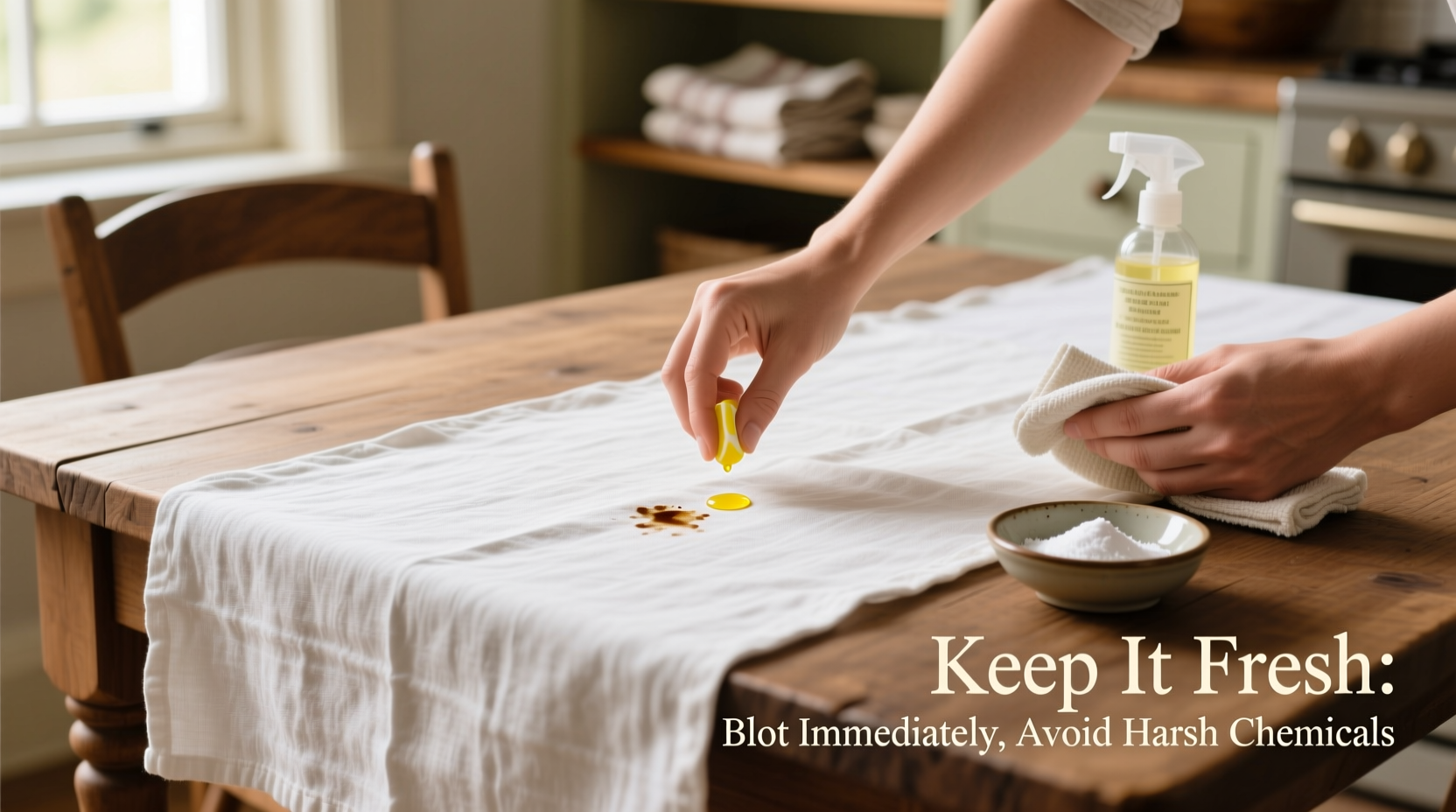 effective ways to protect your linen table runner from stains and keep it looking fresh