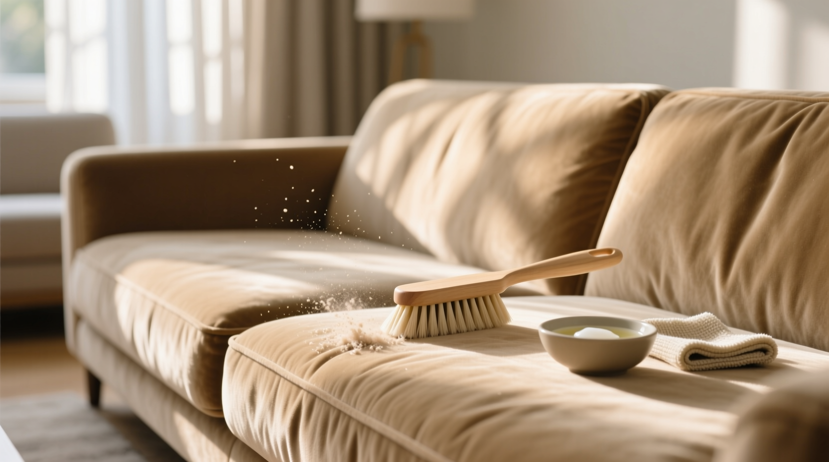 how to clean velvet furniture