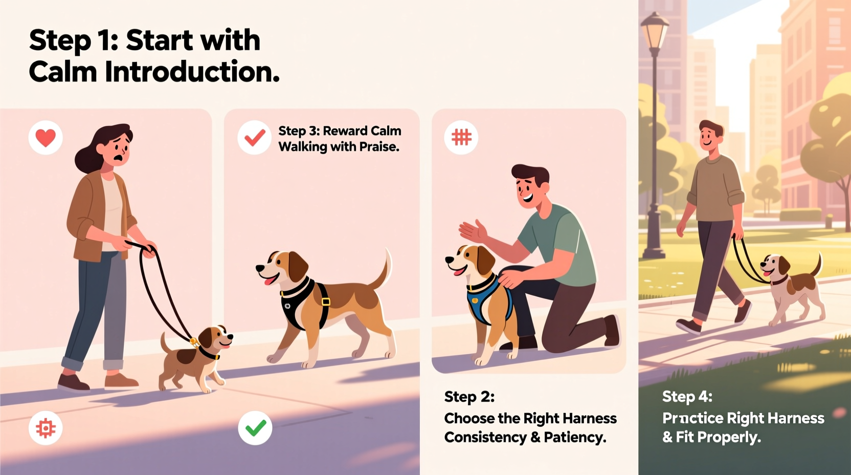 mastering harness and leash training a step by step guide for confident dog walks