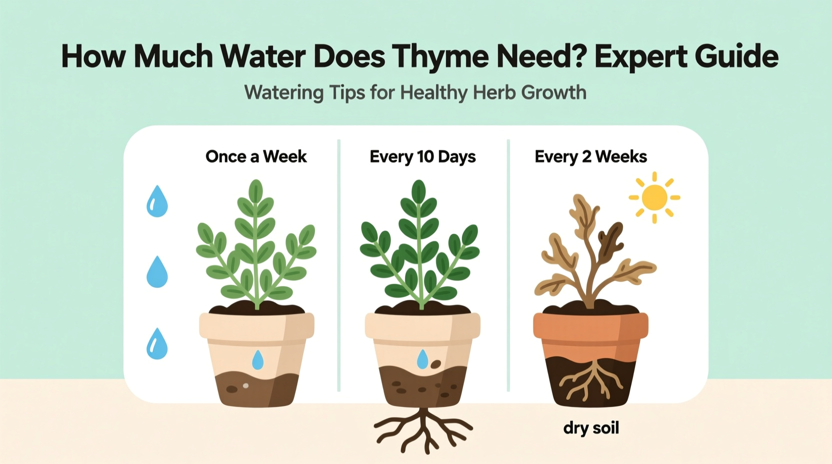 how much water does thyme need