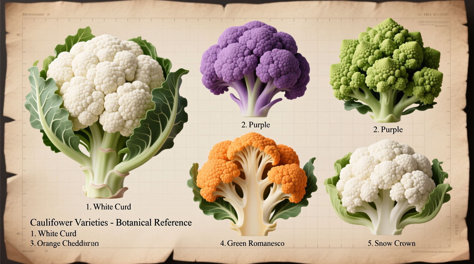types of cauliflower