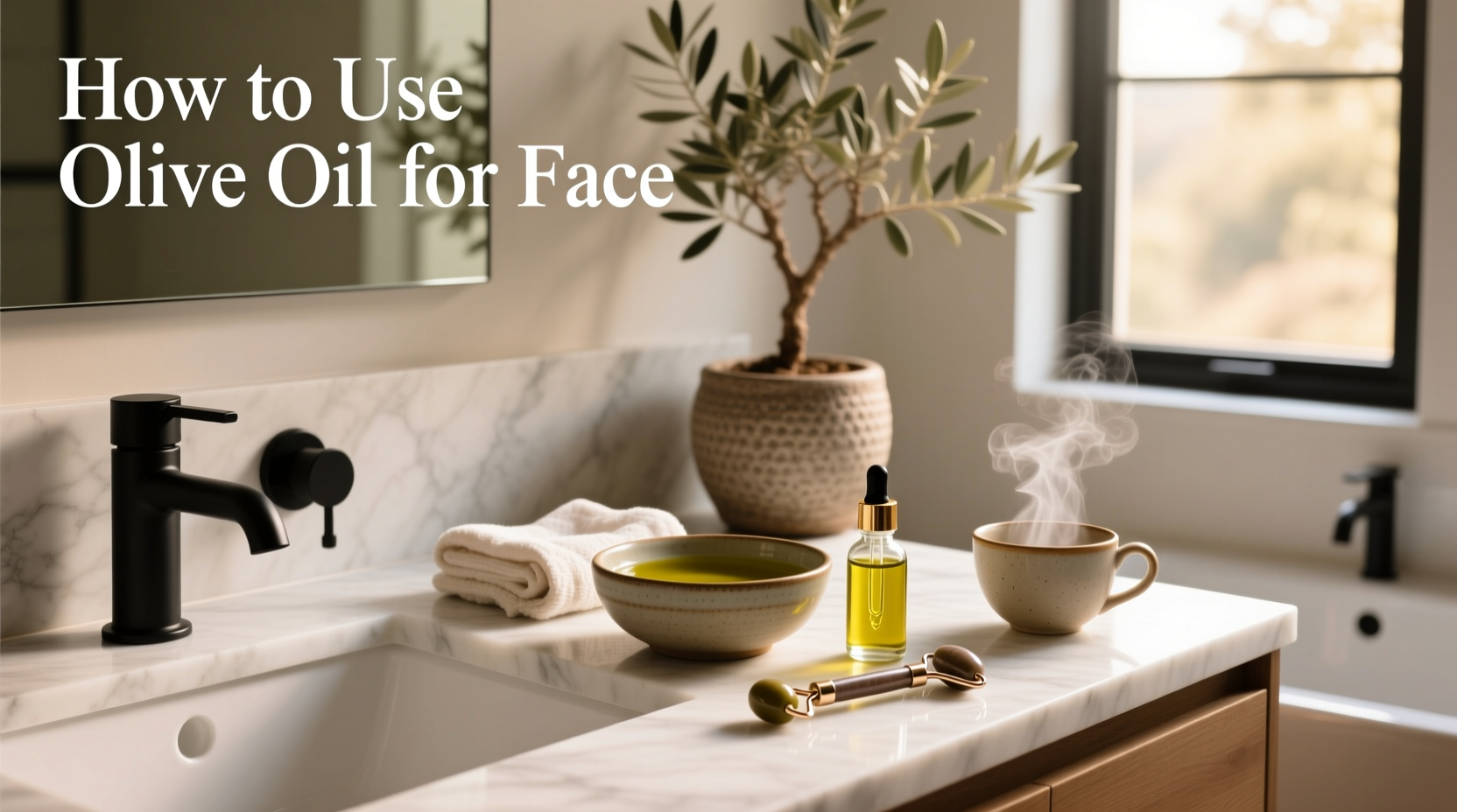 how to use olive oil on your face