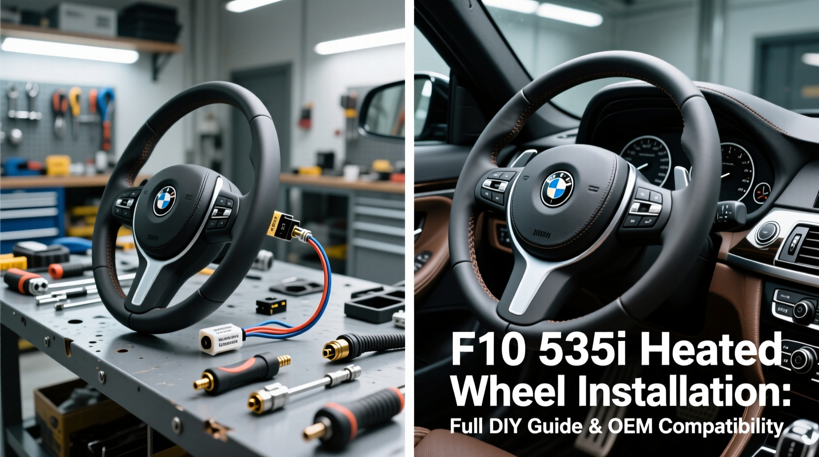f10 535i heated wheel install