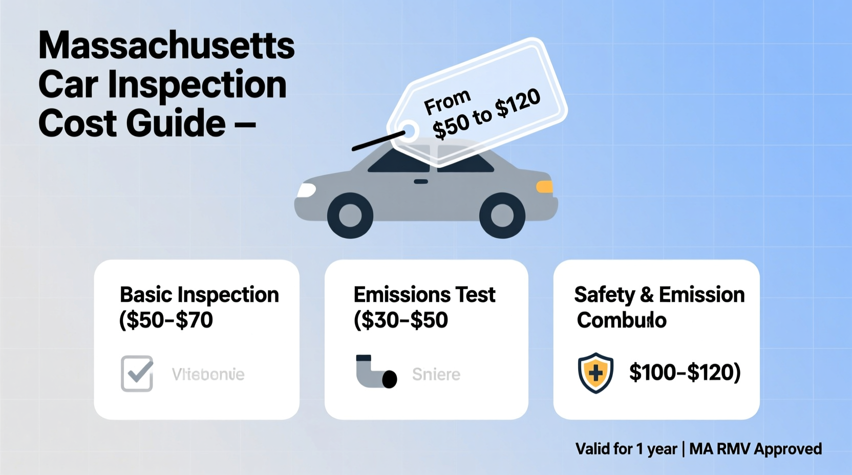 how much is a massachusetts car inspection