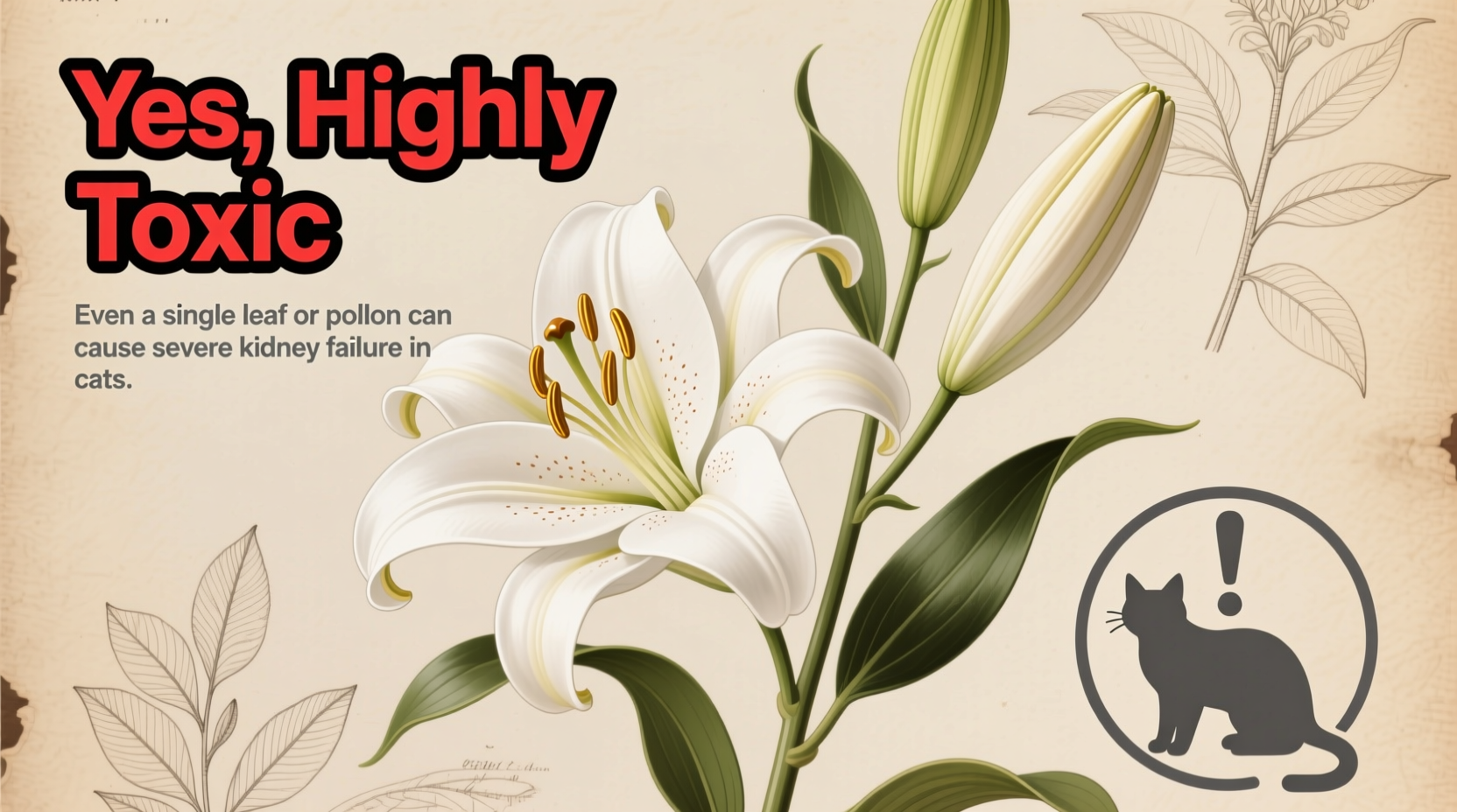 are easter lilies poisonous to cats
