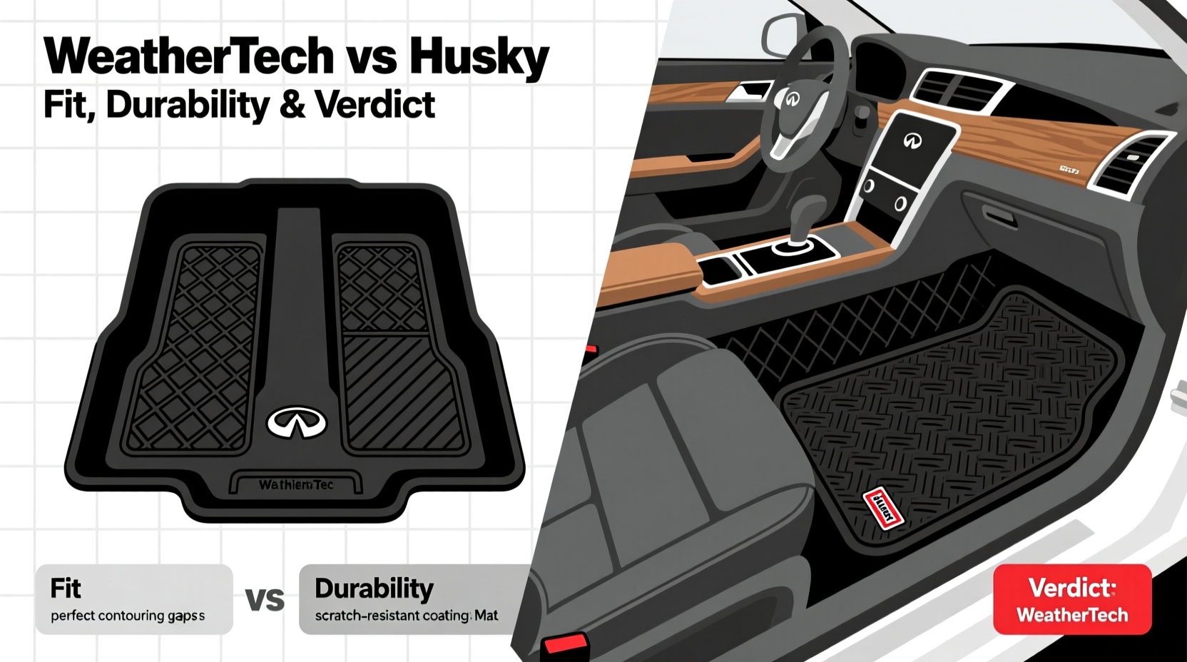 g37 mats weather tech vs husky