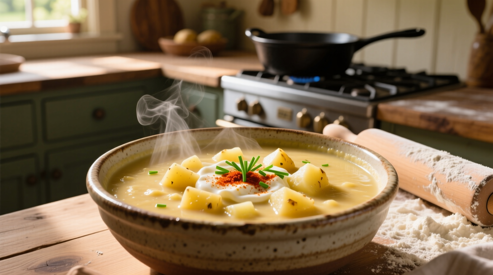 how to make potato soup thicker