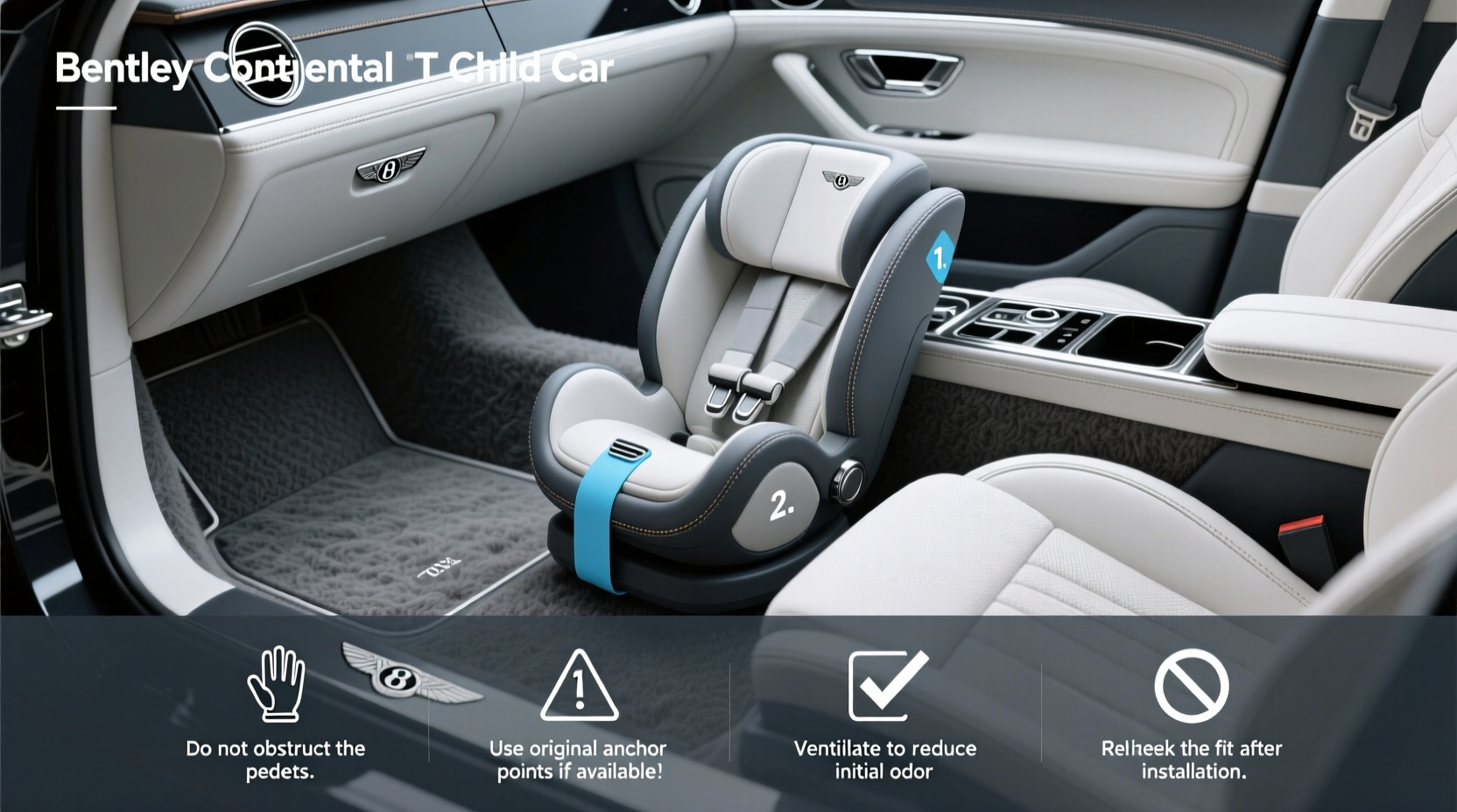 bentley continental gt child car seat
