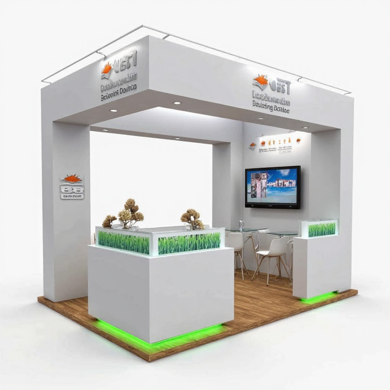 3D Booth Design Software for Event Planners, material: strong metal, innovative and robust.