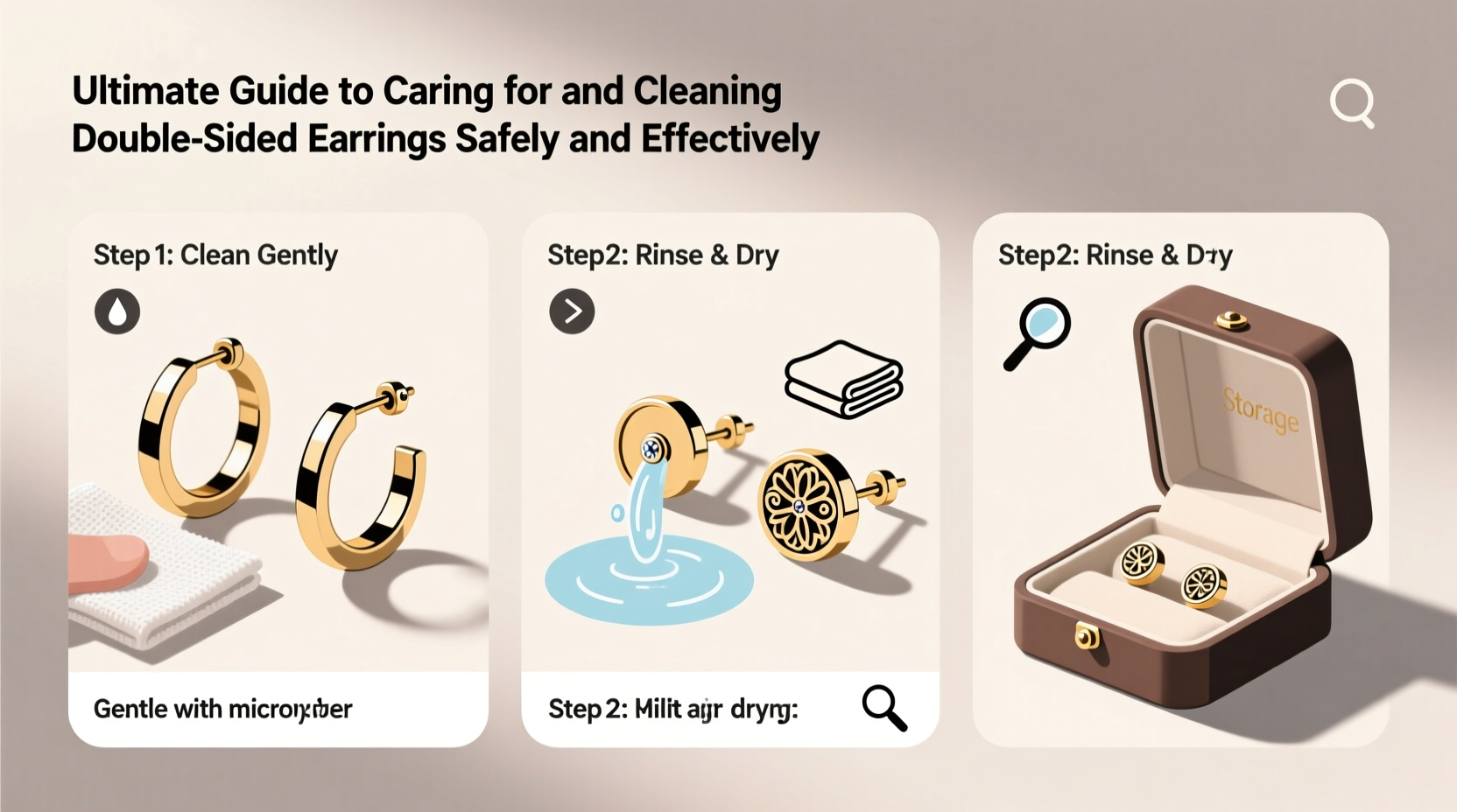 ultimate guide to caring for and cleaning double sided earrings safely and effectively