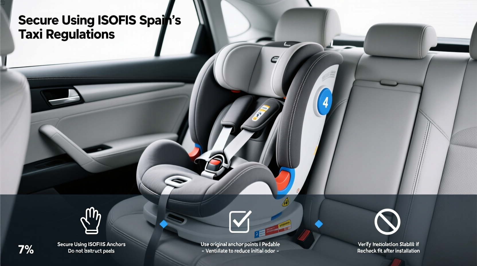 child car seat regulations in spain taxi