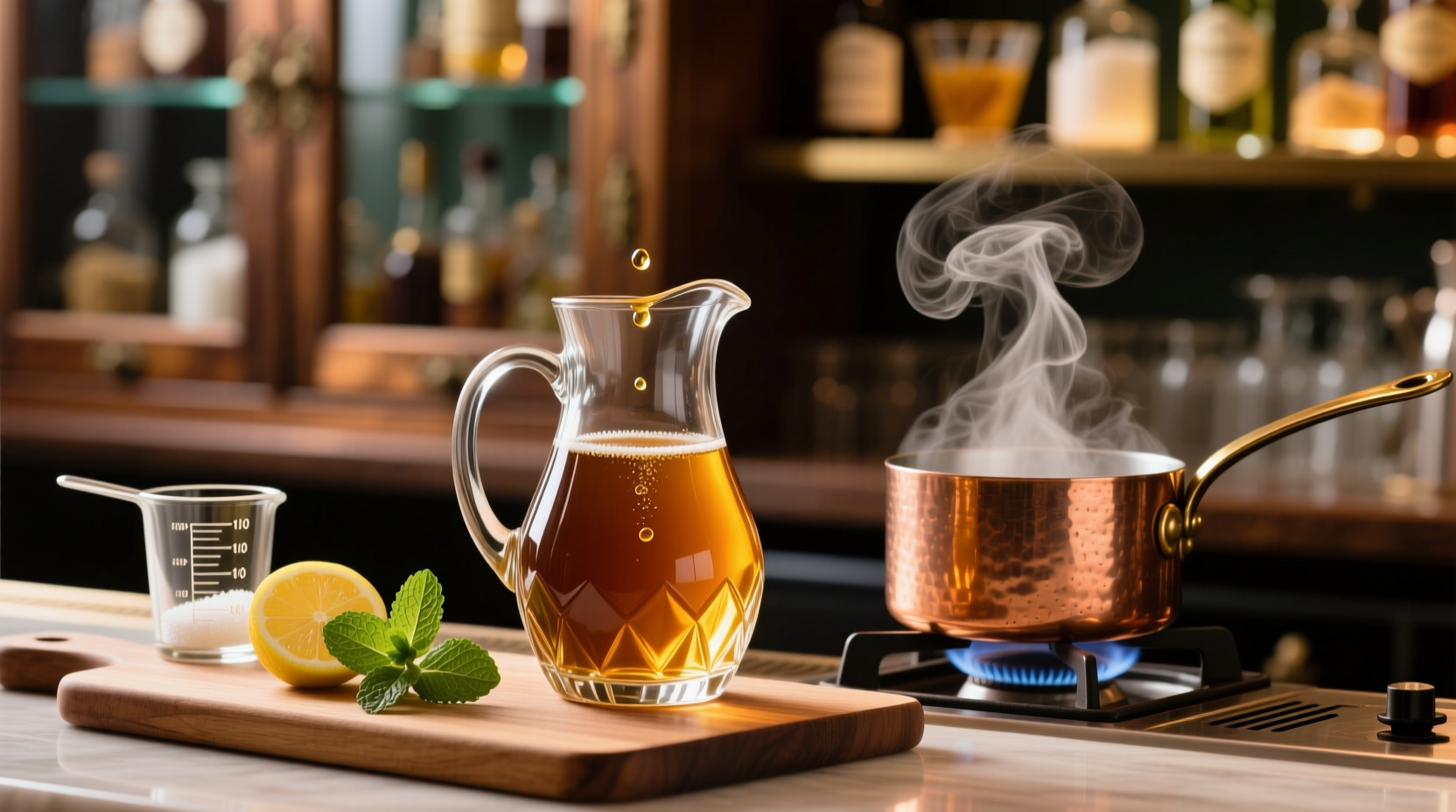 cocktail 101 how to make simple syrup technique rich syrup recipe