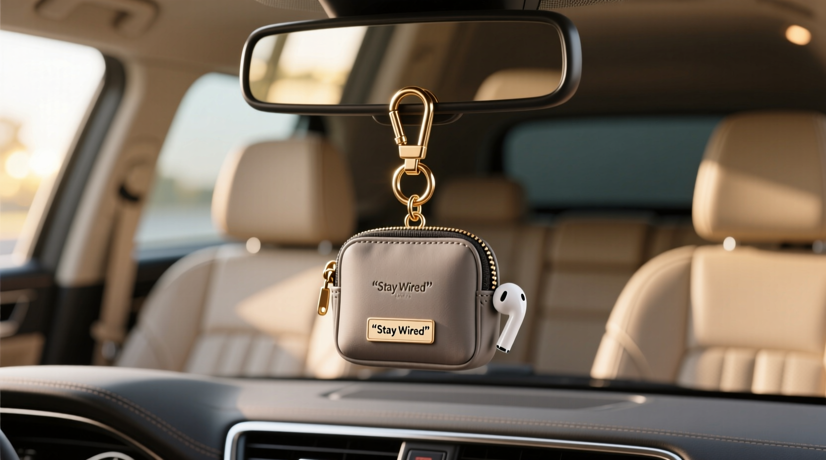 stylish and practical tips for using a mini earphone bag as a car pendant charm