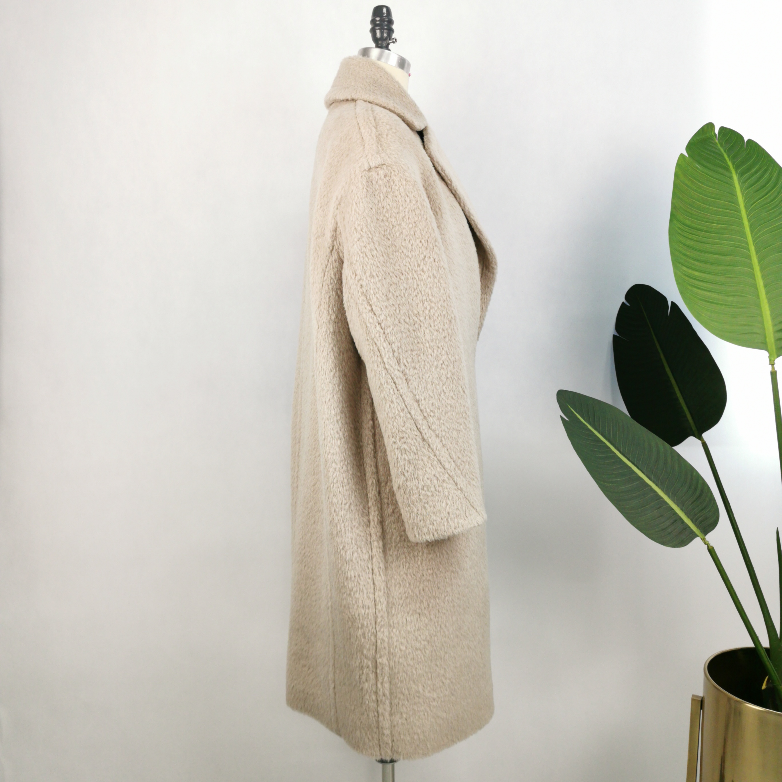 Made in china superior quality jacket fashion suli Alpaca wool ladies coats winter long