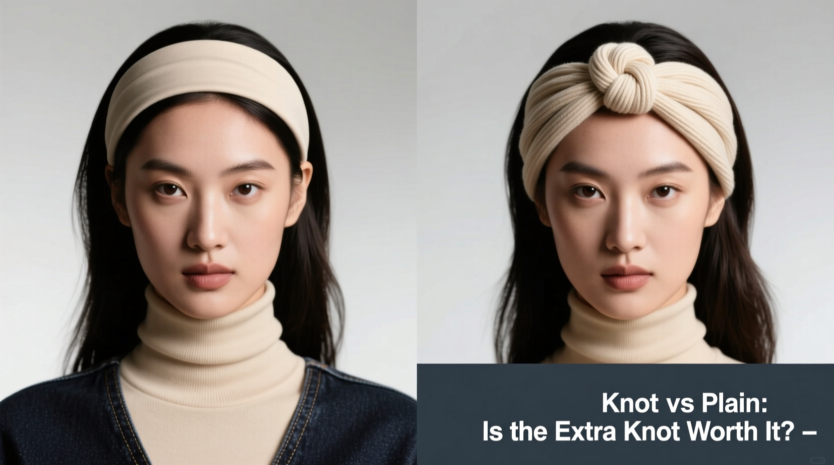 knot headband vs plain headband is the extra knot worth it or are they kinda ugly