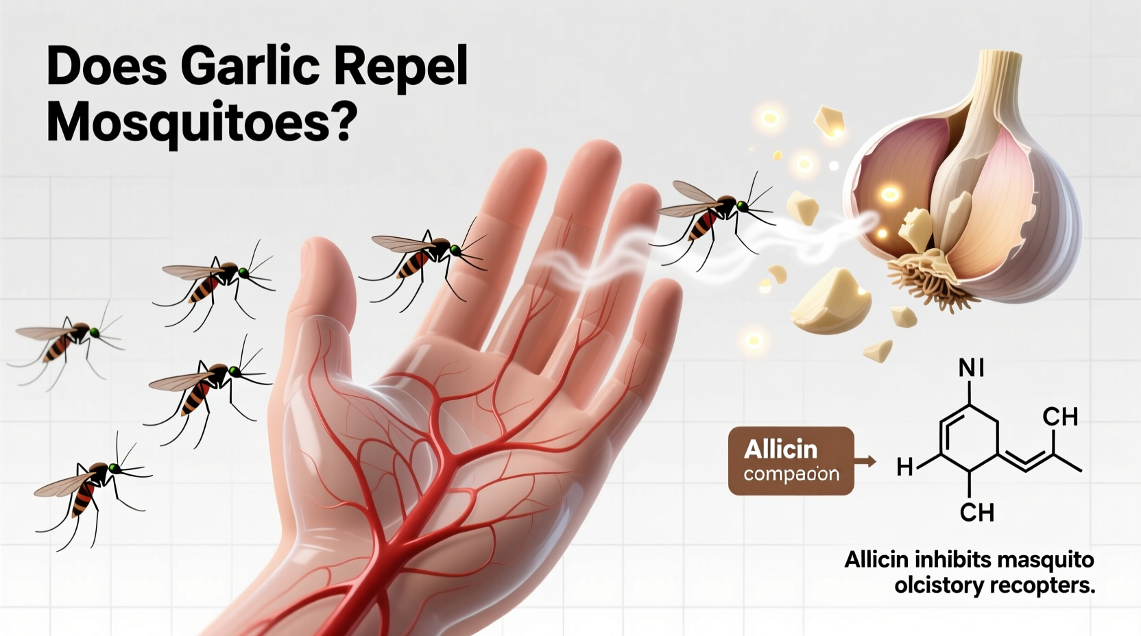 Garlic and Mosquitoes: Scientific Evidence Shows No Repellent Effect