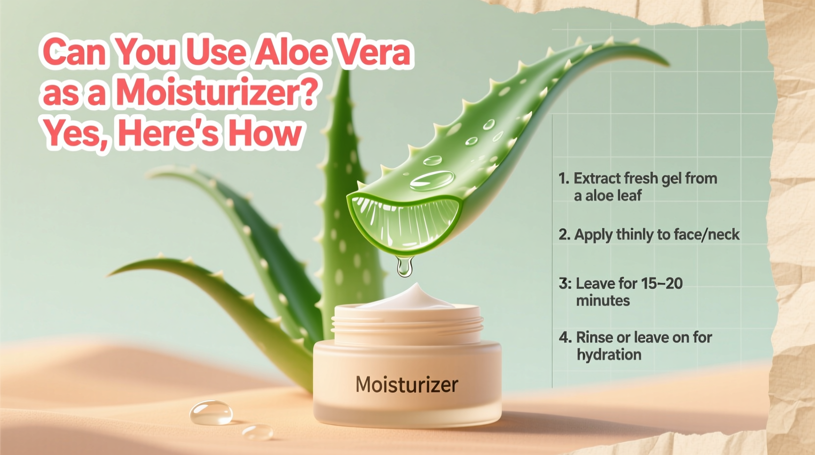 can you use aloe vera as a moisturizer