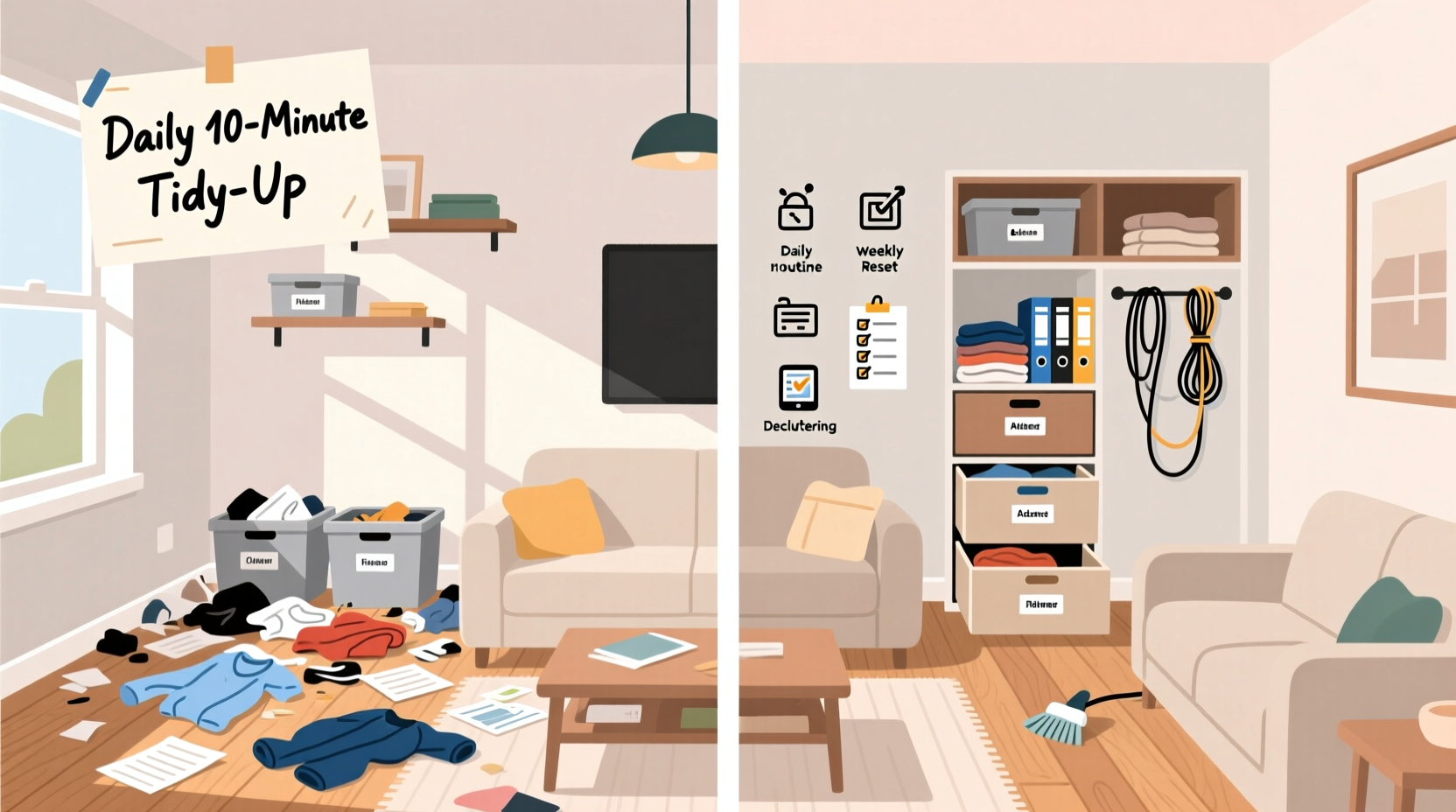 practical strategies for how to keep a home organized and easy to maintain