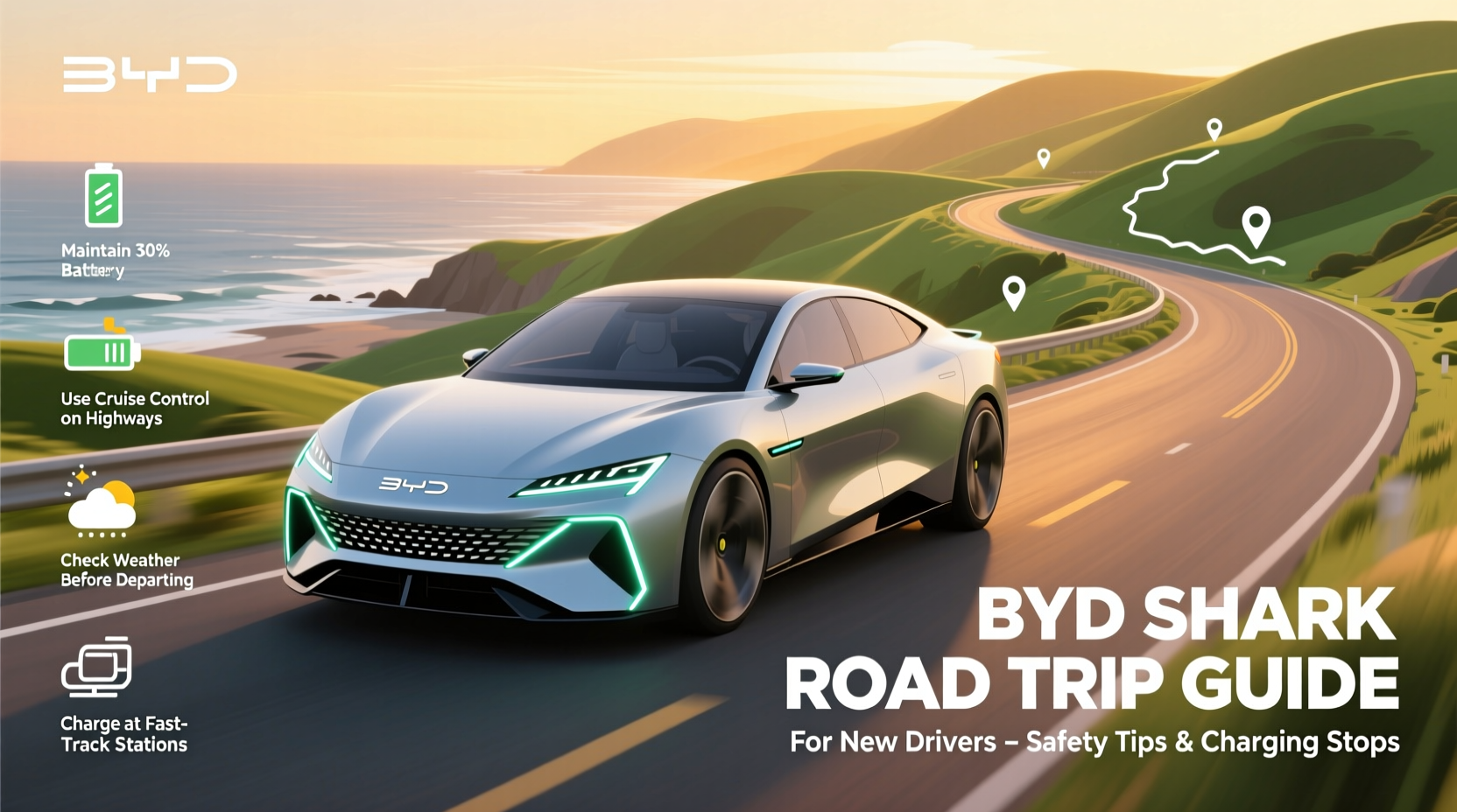BYD Shark Road Trip Guide for New Drivers