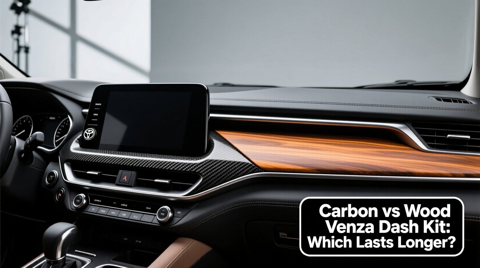 carbon vs wood venza dash kit
