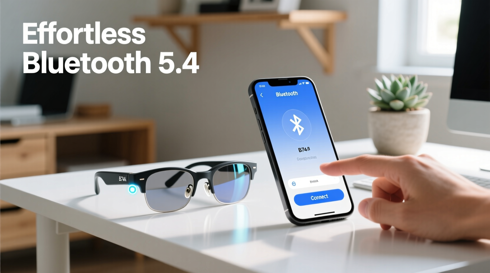 effortless bluetooth 5 4 pairing how to connect your b74a smart glasses seamlessly