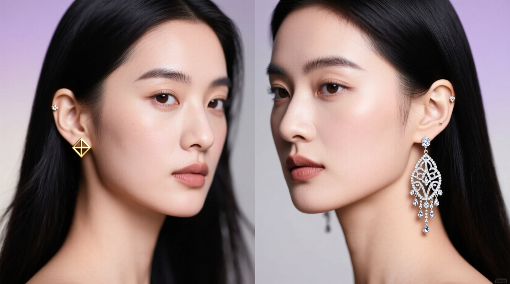 stud or dangle earrings does one really look better on me