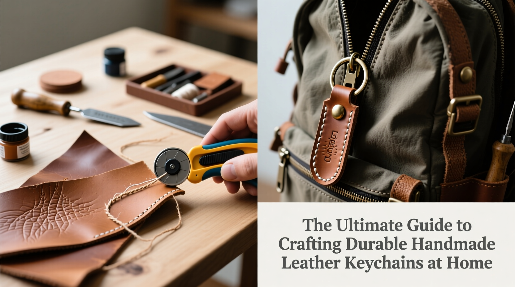 the ultimate guide to crafting durable handmade leather keychains at home