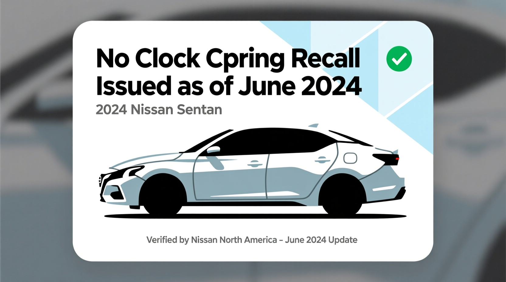 sentra 2024 clock spring recall
