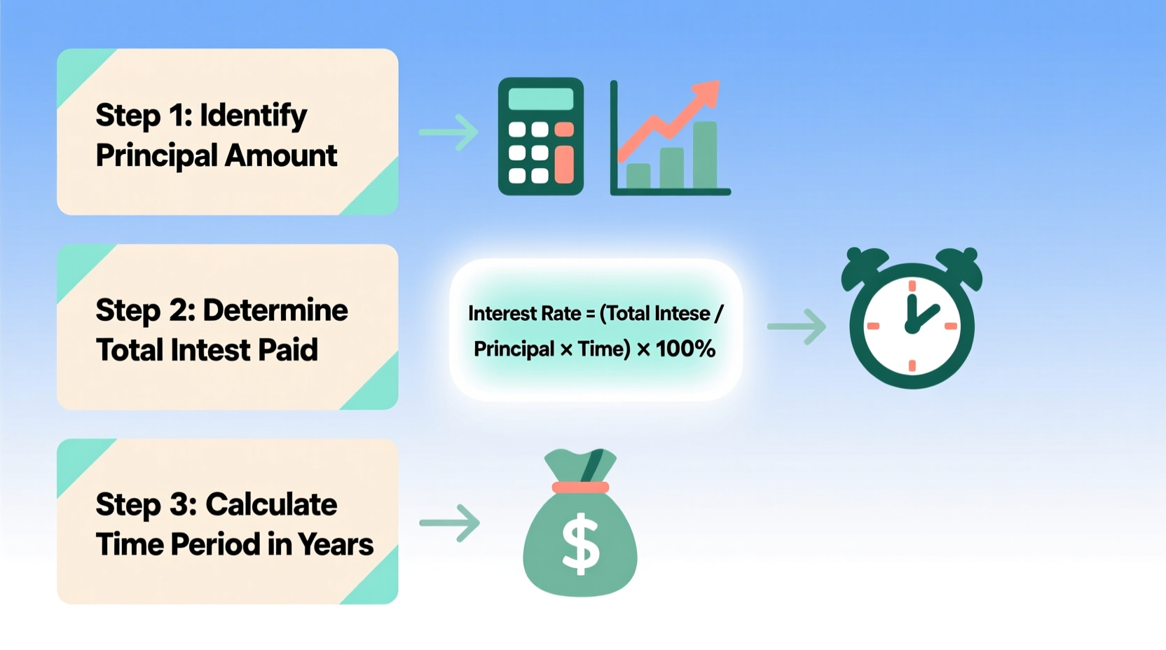 step by step guide to solving for the rate of interest in any loan or investment