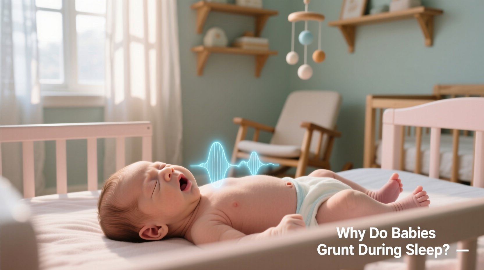 newborn noisy sleepers why babies grunt make sounds