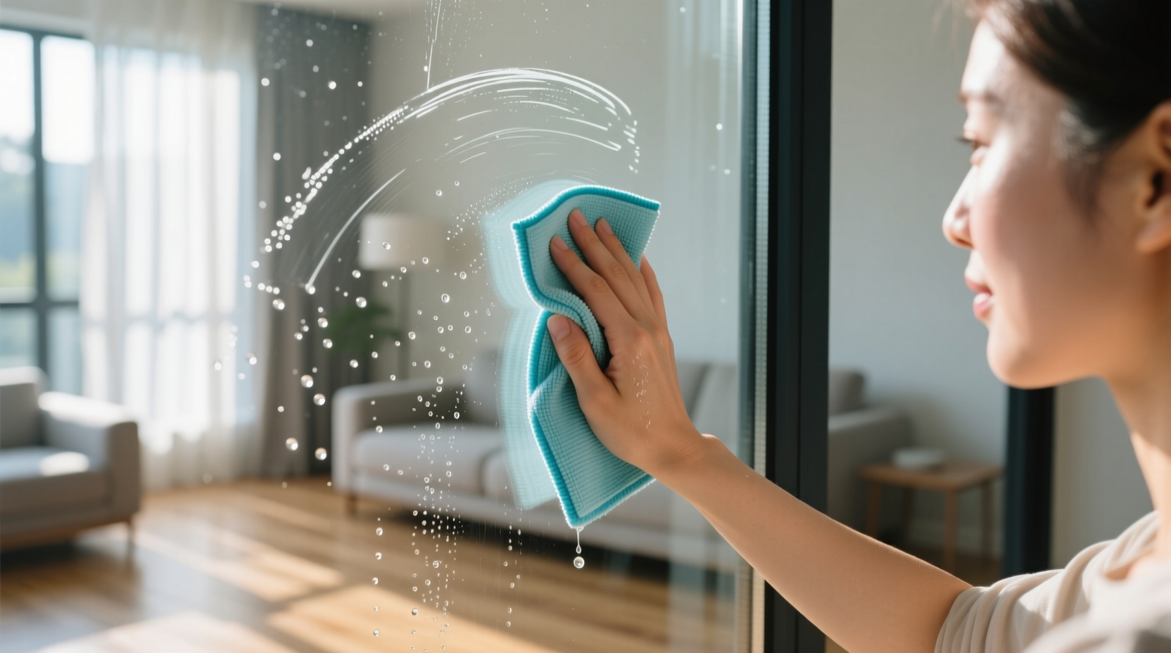 cleaning windows without streaks using dish soap