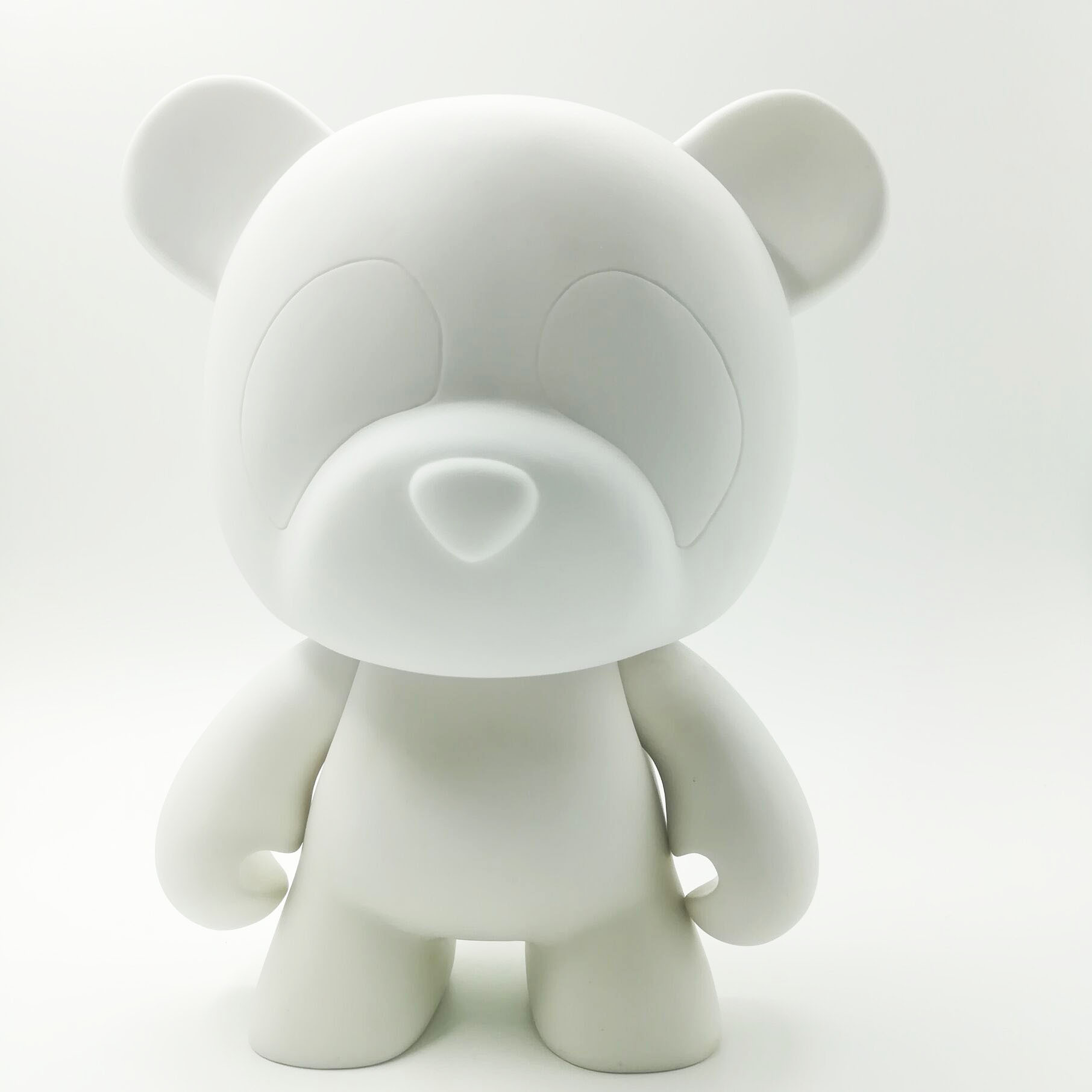 迷你熊形状 diy 乙烯玩具,定制卡通动物艺术绘画乙烯数字, 白色空白