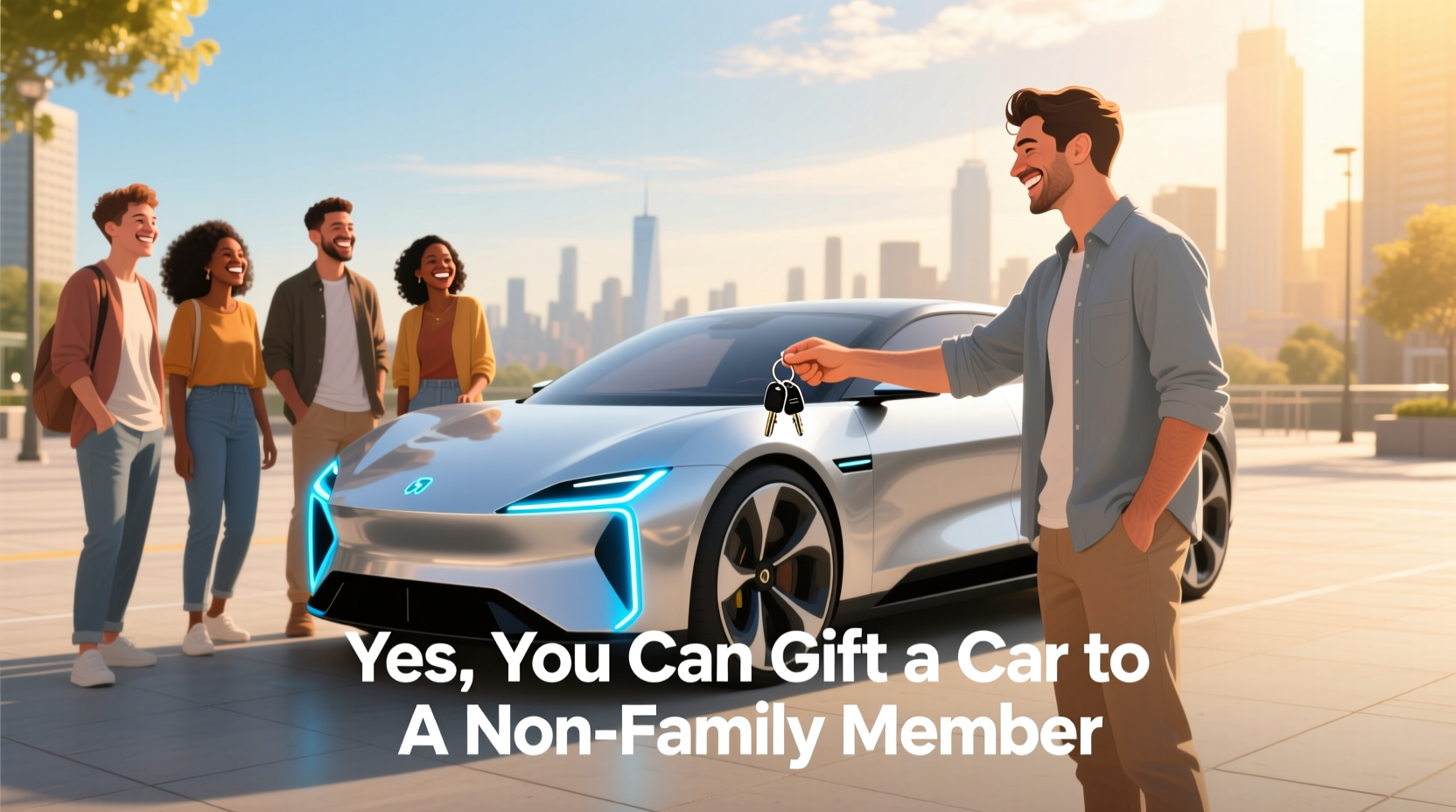 can you gift a car to a non family member