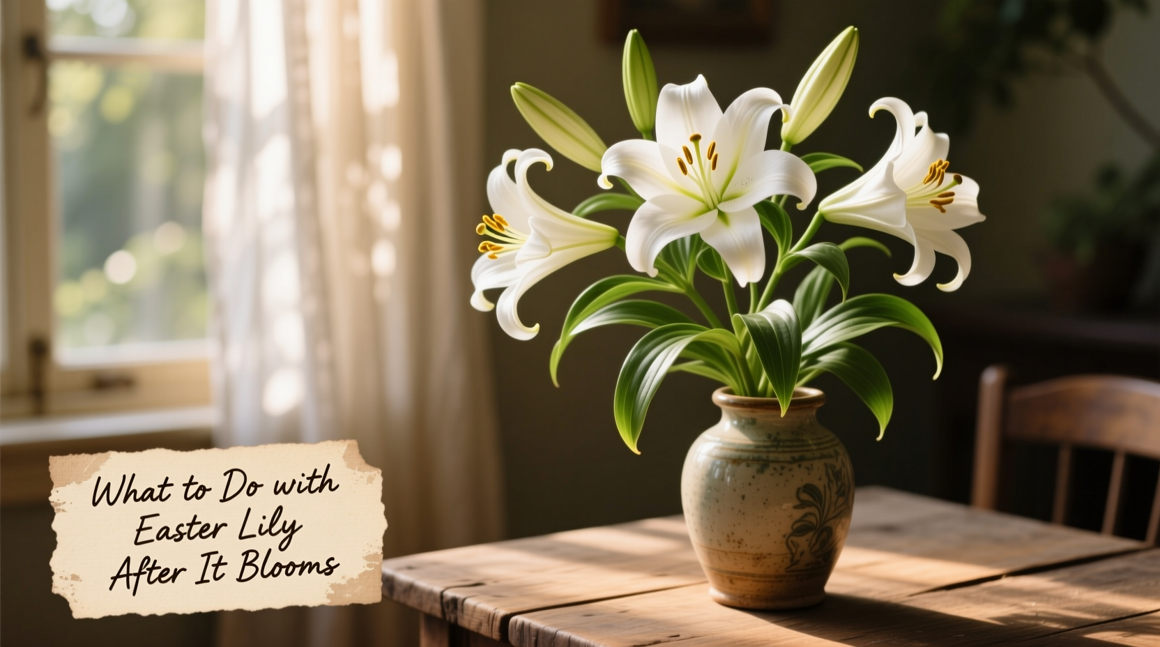 what do you do with easter lily after it blooms