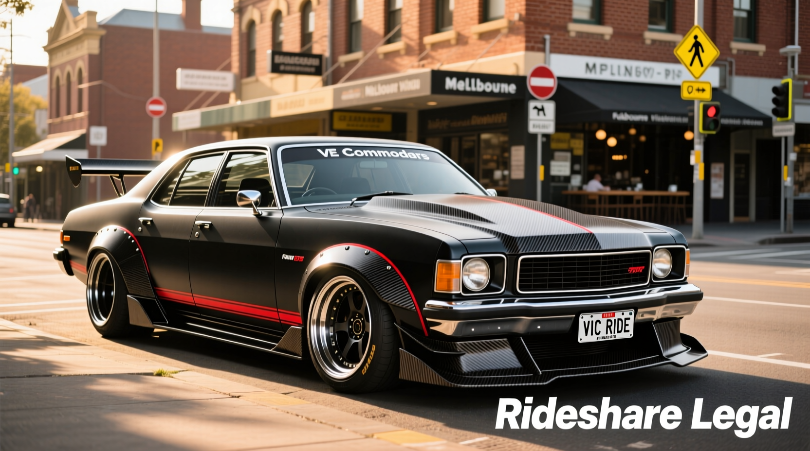 ve commodore carbon rideshare legal vic