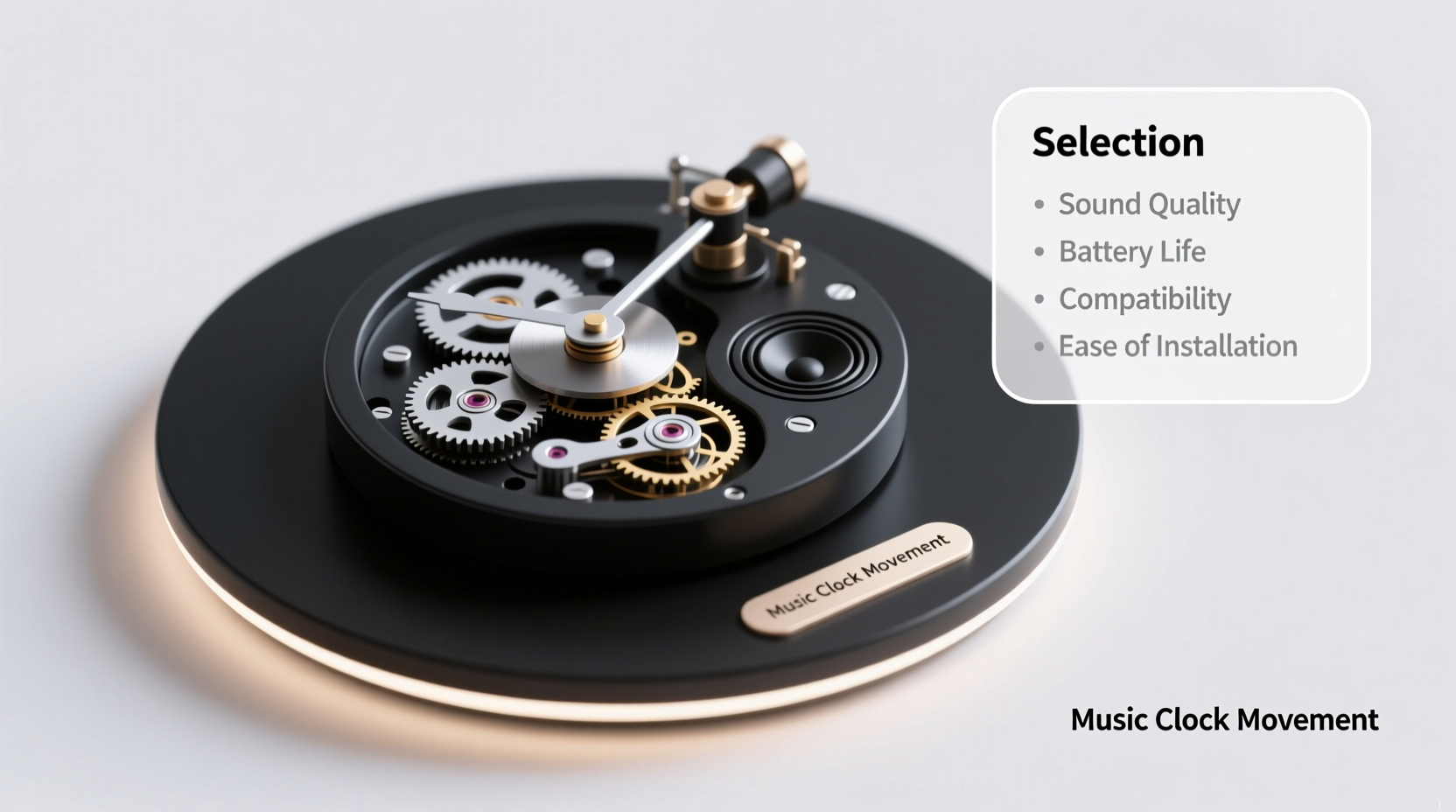 music clock movement