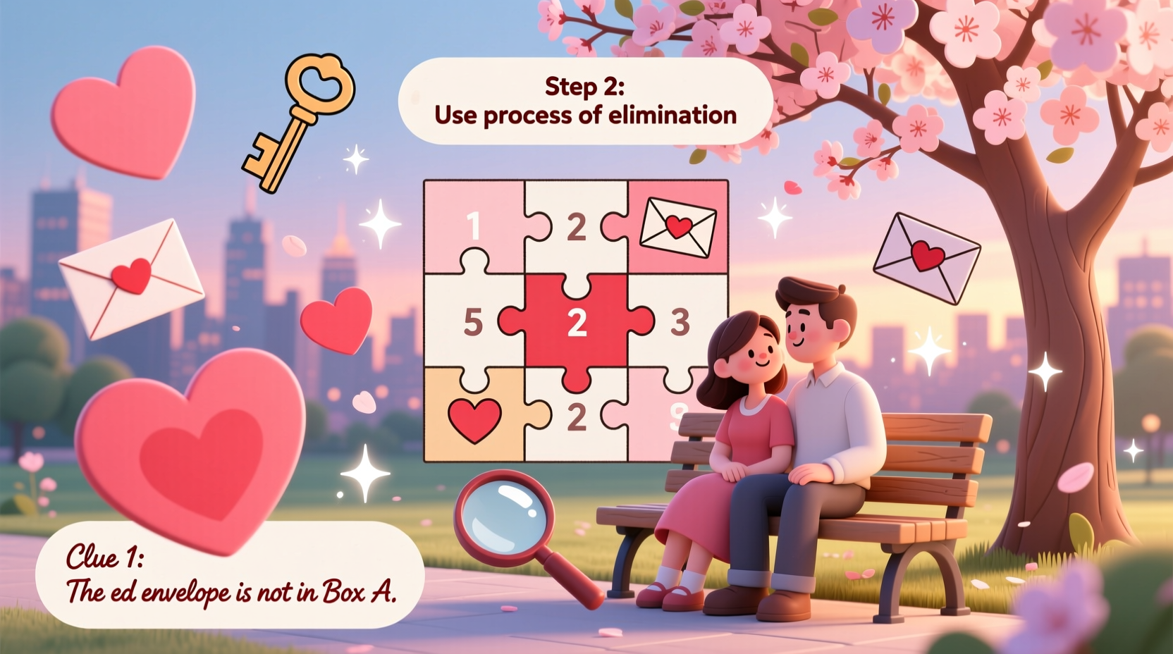 a valentines day logic puzzle walkthrough