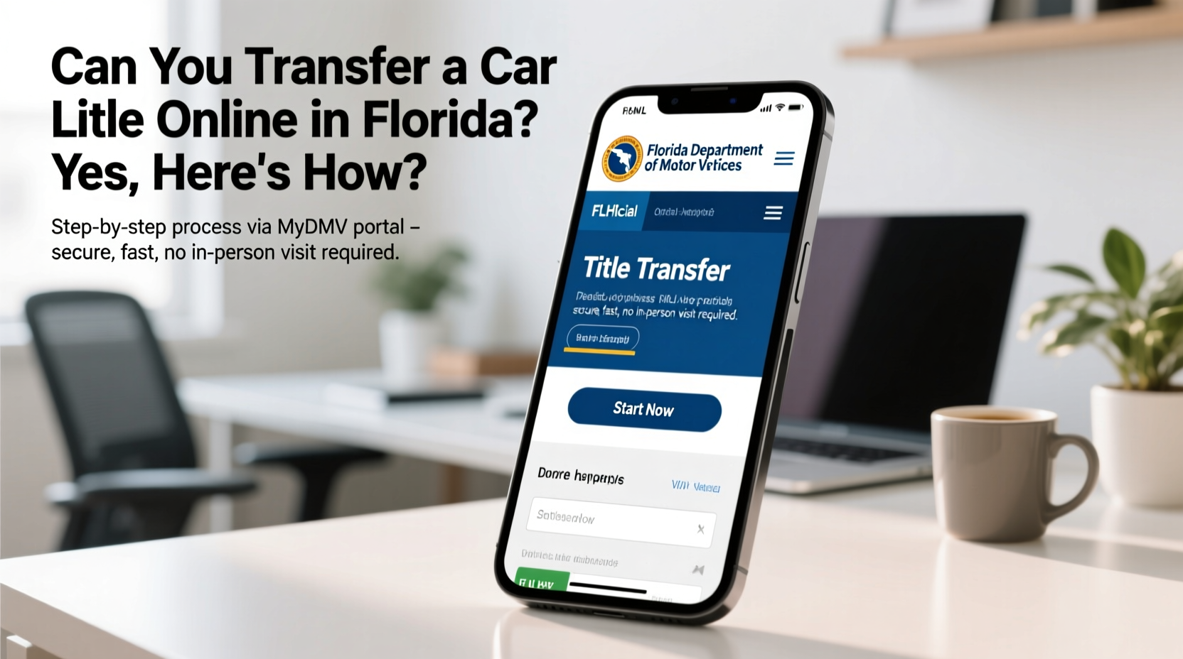 can you transfer a car title online in florida