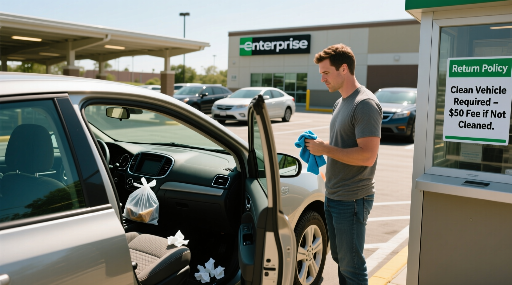 do you have to clean rental car before returning enterprise