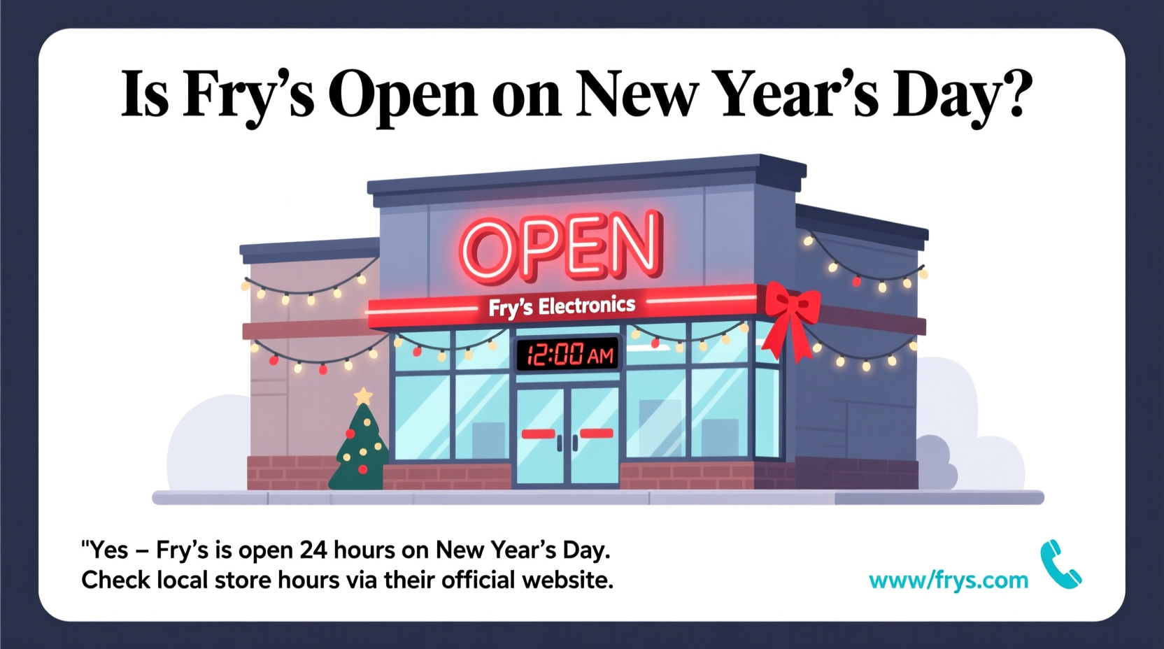 is frys open on new years day
