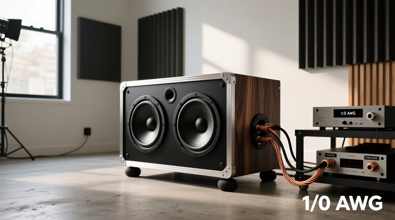 2 10 inch subs right wire gauge box setup