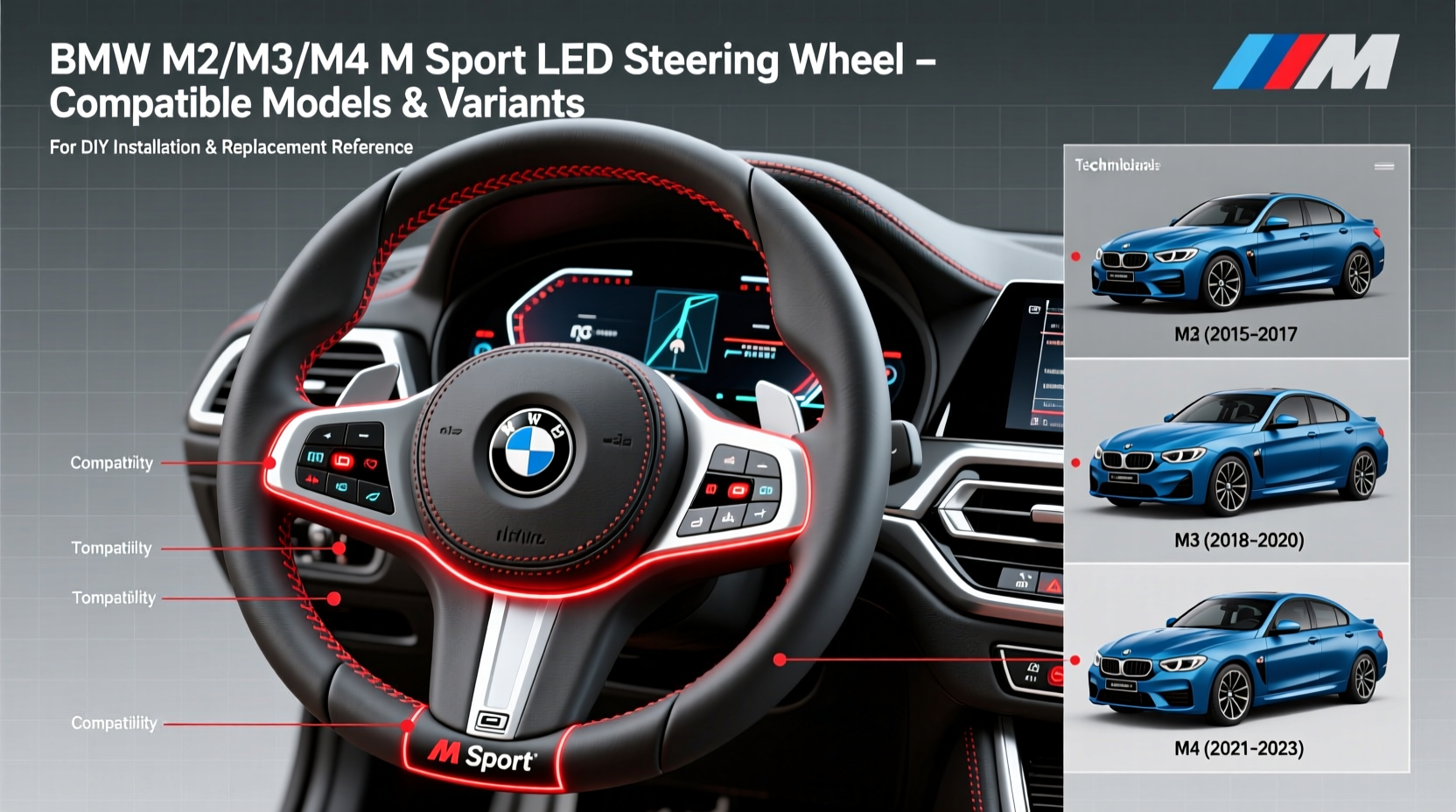 m2 m3 m4 m sport led steering