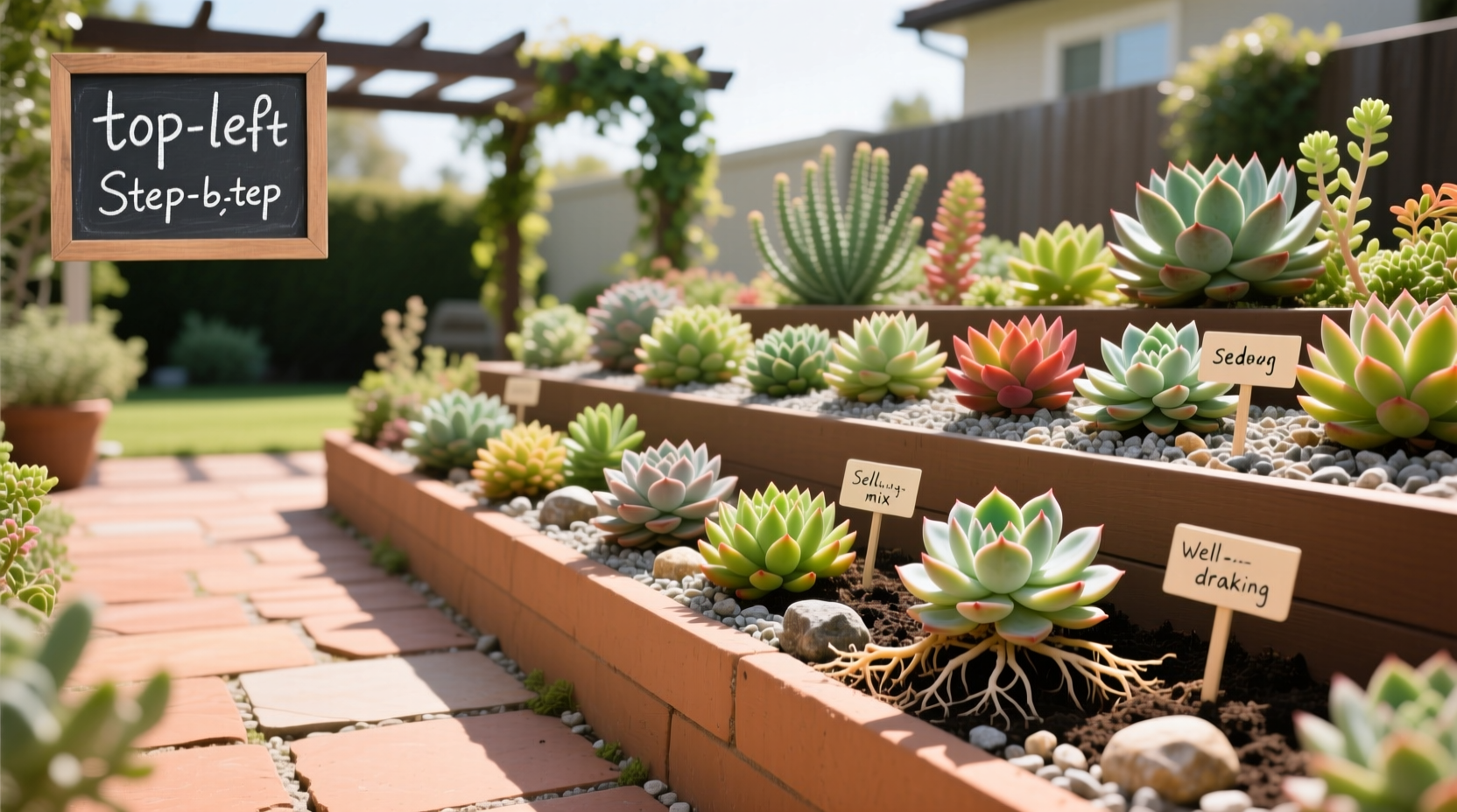 how to make a succulent garden